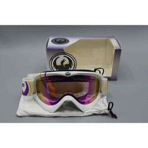 Dragon DX Snow Ski Goggles White Medium Fit DX8 Classic Collection Snowboarding